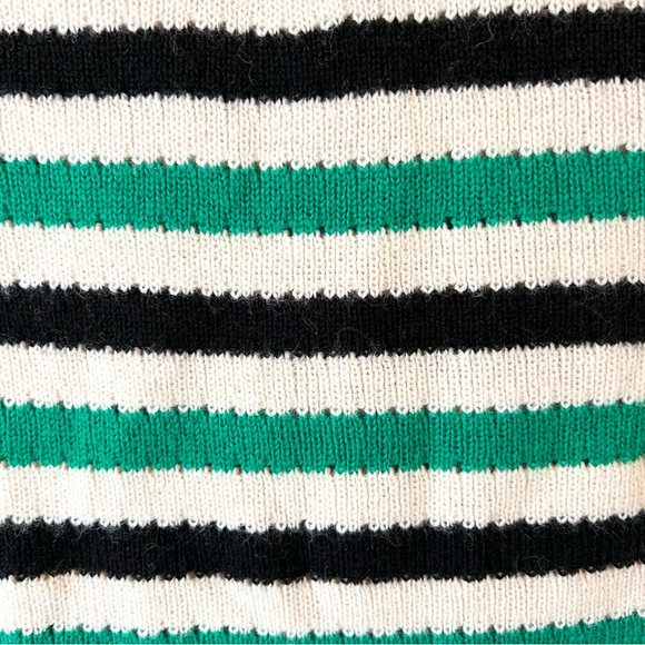 Lovers + Friends Rock N Roll Sweater Green Stripe Size Small - Picture 9 of 12